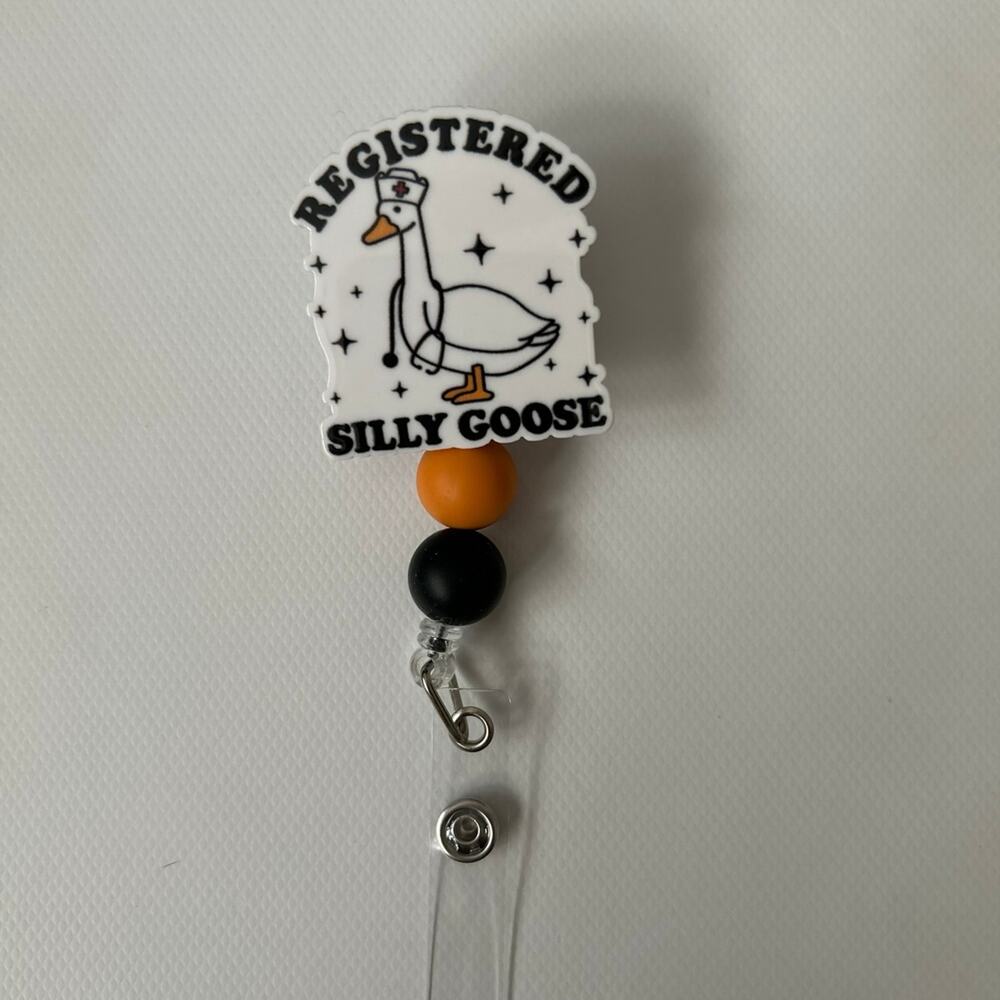 Registered Silly Goose Badge Reel